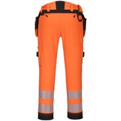 Portwest DX442 DX4 Orange/Black Stretch Hi Vis Detachable Holster Pocket Trouser