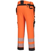 Portwest DX442 DX4 Orange/Black Stretch Hi Vis Detachable Holster Pocket Trouser