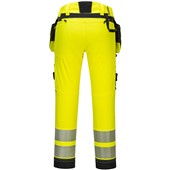 Portwest DX442 DX4 Yellow/Black Stretch Hi Vis Detachable Holster Pocket Trouser