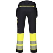 Portwest DX445 DX4 Yellow/Black Class 1 Stretch Hi Vis Detachable Holster Trouser
