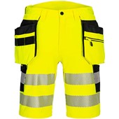 Portwest DX446 DX4 Yellow Stretch Hi Vis Holster Pocket Shorts