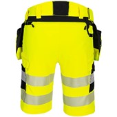 Portwest DX446 DX4 Yellow Stretch Hi Vis Holster Pocket Shorts