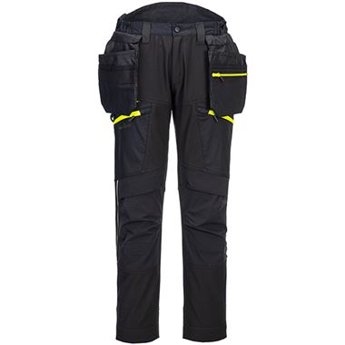 Portwest DX450 DX4 Black Stretch Softshell Holster Trouser (3L) 315g