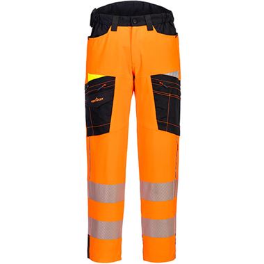 Portwest DX453 DX4 Orange Stretch Hi Vis Service Trouser