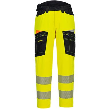 Portwest DX453 DX4 Yellow Stretch Hi Vis Service Trouser