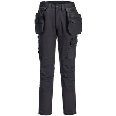 Portwest DX456 DX4 Black Craft Stretch Detachable Holster Trouser 270g