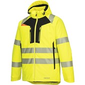 Portwest DX461 DX4 Yellow/Black Stretch Padded Lined Waterproof Hi Vis Winter Jacket