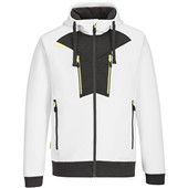 Portwest DX472 DX4 White Full Zipped Painters Hoodie 330g