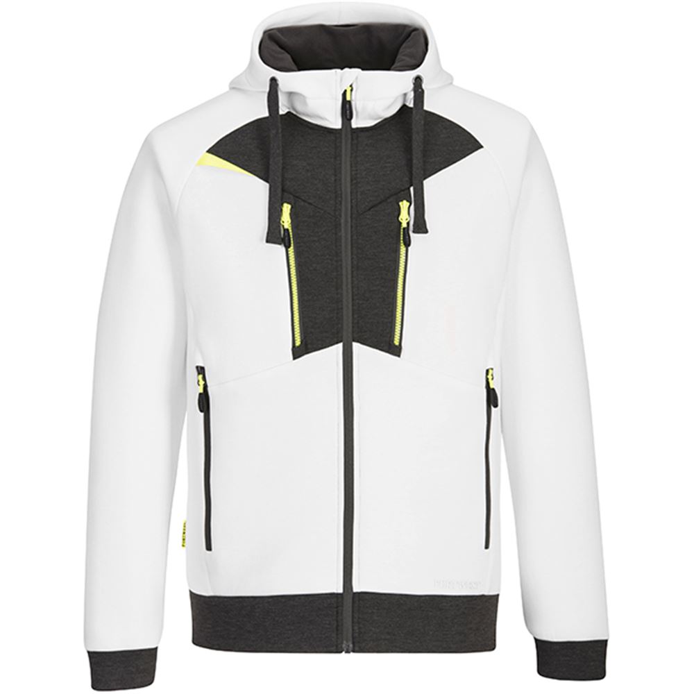 Portwest DX472 DX4 White Zipped Hoodie | Safetec Direct