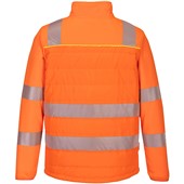 Portwest DX473 DX4 Orange/Black Padded Hi Vis Hybrid Baffle Jacket