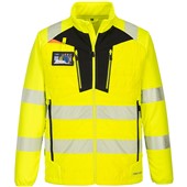 Portwest DX473 DX4 Yellow/Black Hi Vis Hybrid Baffle Jacket