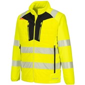 Portwest DX473 DX4 Yellow/Black Hi Vis Hybrid Baffle Jacket