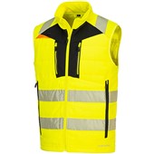 Portwest DX479 DX4 Yellow Mesh Lined Padded Hi Vis Softshell Bodywarmer