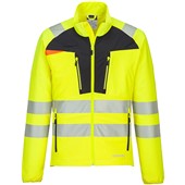 Portwest DX481 DX4 Yellow/Black Stretch Hi Vis Full Zip Base Layer Jacket