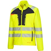 Portwest DX481 DX4 Yellow/Black Stretch Hi Vis Full Zip Base Layer Jacket