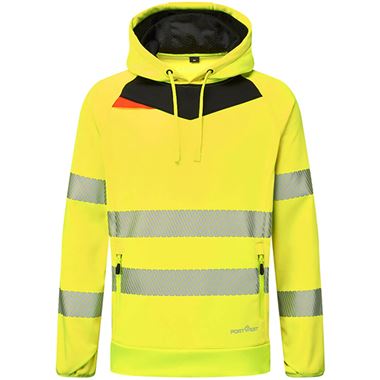 Portwest DX483 DX4 Yellow Hi Vis Hoodie