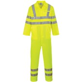 Portwest E042 Yellow Polycotton Hi Vis Overalls