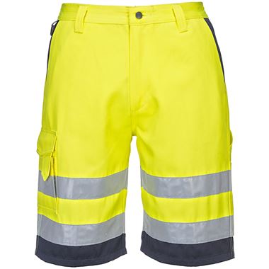 Portwest E043 Yellow Hi Vis Shorts