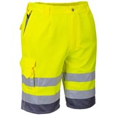 Portwest E043 Yellow Hi Vis Shorts