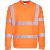 Portwest Planet EC13 Orange Polycotton Eco Friendly Hi Vis Sweatshirt