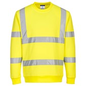 Portwest Planet EC13 Yellow Polycotton Eco Friendly Hi Vis Sweatshirt