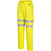 Portwest Planet EC40 Yellow Eco Friendly Polycotton Hi Vis Trouser 