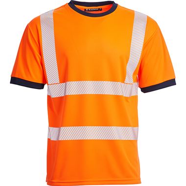 Blackrock Rail Orange GRS Sustainable Eco Hi Vis T-Shirt