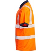 Blackrock Rail Orange GRS Sustainable Eco Hi Vis Polo Shirt