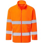 Portwest Essential ES250 Rail Orange Hi Vis Fleece Jacket
