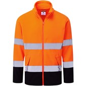 Portwest Essential ES251 Rail Orange Navy Hi Vis Contrast Two Tone Fleece Jacket
