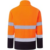 Portwest Essential ES251 Rail Orange Navy Hi Vis Contrast Two Tone Fleece Jacket