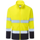 Portwest Essential ES251 Hi Vis Yellow Navy Contrast Two Tone Fleece Jacket