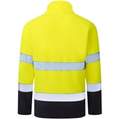 Portwest Essential ES251 Hi Vis Yellow Navy Contrast Two Tone Fleece Jacket