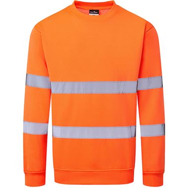 Portwest Essential ES303 Rail Orange Hi Vis Sweatshirt