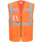 Portwest Essential ES376 Rail Orange Hi Vis MeshAir Cool Executive Vest