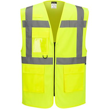 Portwest Essential ES376 Yellow Hi Vis MeshAir Cool Executive Vest