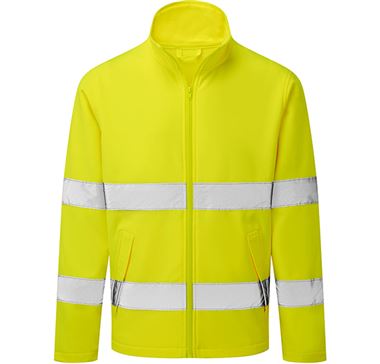 Portwest Essential ES428 Yellow Hi Vis Softshell Jacket (2L)
