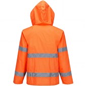 Portwest Essential ES440 Rail Orange Hi Vis Waterproof Rain Jacket