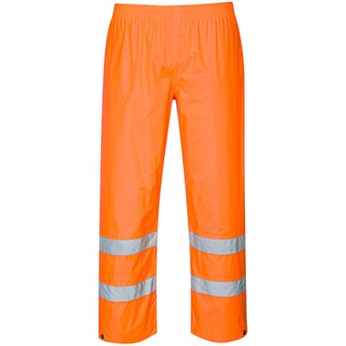 Portwest Essential ES441 Rail Orange Hi Vis Waterproof Rain Trousers
