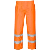 Portwest Essential ES441 Rail Orange Hi Vis Waterproof Rain Trousers