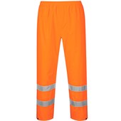Portwest Essential ES441 Rail Orange Hi Vis Waterproof Rain Trousers