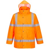 Portwest Essential ES460 Rail Orange Padded Waterproof Hi Vis Winter Jacket