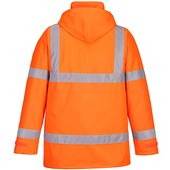 Portwest Essential ES460 Rail Orange Padded Waterproof Hi Vis Winter Jacket