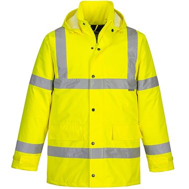 Portwest Essential ES460 Yellow Padded Waterproof Hi Vis Winter Jacket