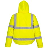 Portwest Essential ES463 Yellow Padded Waterproof Hi Vis Winter Bomber Jacket