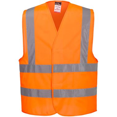 Portwest Essential ES470 RIS Rail Orange Hi Vis Vest