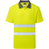Portwest  Essential ES477 Yellow Hi Vis Polo Shirt