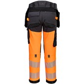 Portwest EV442 EV4 Orange Hi Vis Class 1 Stretch Detachable Holster Trouser