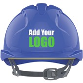 JSP EVO2 Custom Printed Safety Helmet - Vented Slip Ratchet Mid Peak