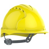 JSP EVO2 Safety Helmet - Vented Slip Ratchet Mid Peak Yellow